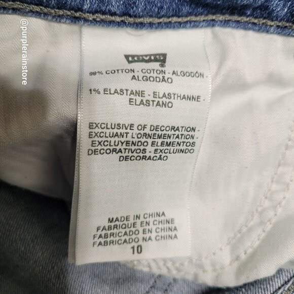 Vtg Levi's Jeans 10 Bold Curve Capri Mid Rise Medium Light Wash Stretch Denim - Picture 5 of 12